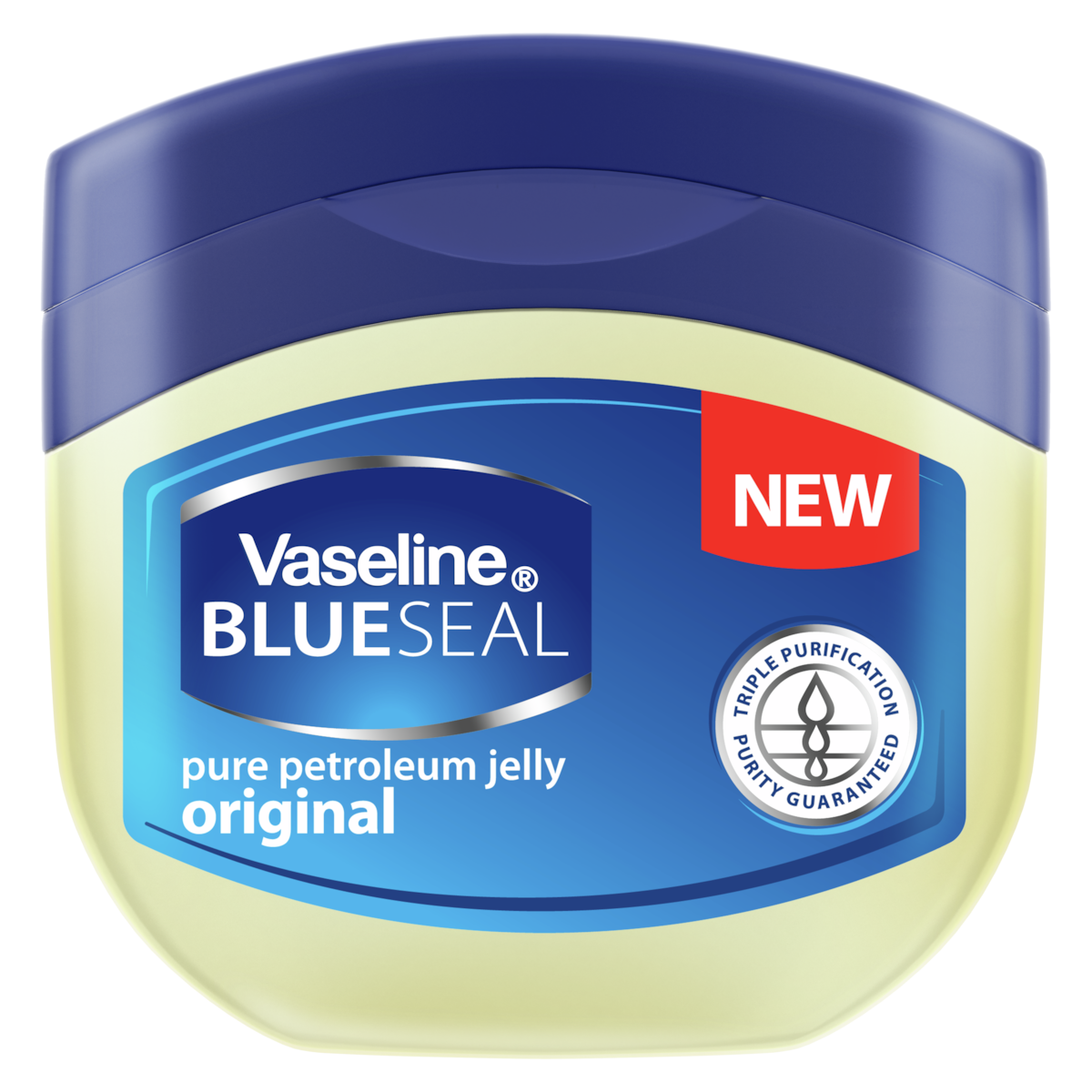 וזלין Blue Seal אוריגינל פטרוליום ג'לי טהור לשיקום והגנה על עור יבש 100 מ"ל Vaseline Original Petroleum Jelly