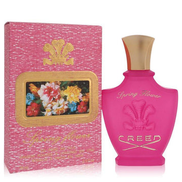 בושם יוקרתי ואצילי לאישה Creed Spring Flower Eau de Parfum בבקבוק ורוד איקוני וניחוח פרחוני-פירותי זוהר המשלב אפרסק ויסמין