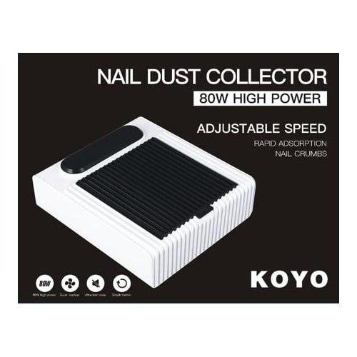 שואב אבק שולחני מקצועי KOYO 80W עוצמתי לשמירה על ניקיון סטודיו ציפורניים