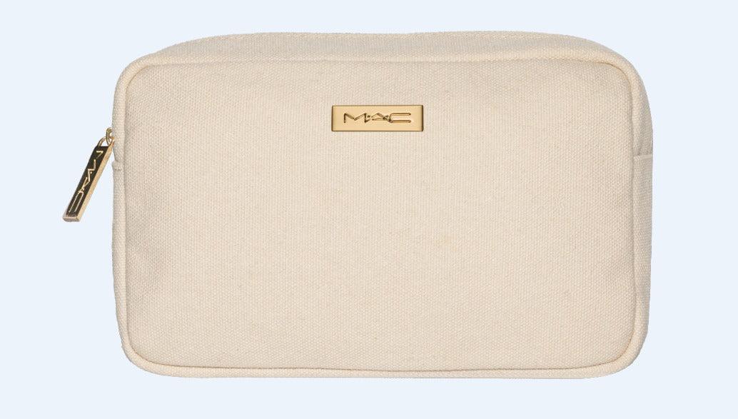 תיק קנבס יוקרתי M·A·C Canvas Gift Bag לאחסון מוצרי איפור וטיפוח במהדורה מוגבלת