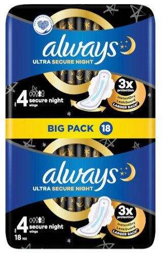 אולוויז אולטרה לילה בטוח (מידה 4) - הגנה מושלמת בלילה