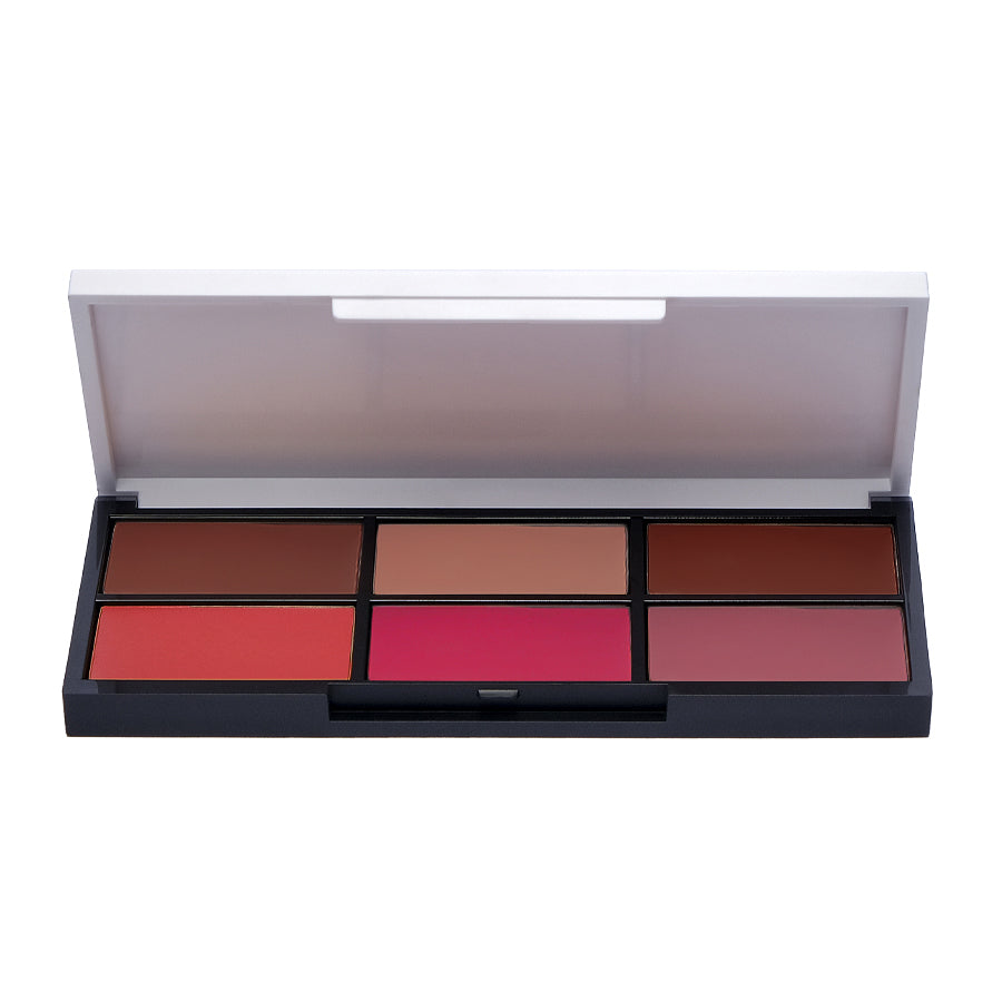 LIPSTICK PALETTE - פלטת 6 גווני שפתון במרקם לחותי עשיר (3 שילובים לבחירה) | עדה לזורגן