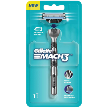 ג'ילט MACH3 מכונת גילוח איכותית עם 3 להבים