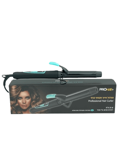 מכונת סלסול שיער PROHAIR 25 מ"מ עם טמפרטורה מתכווננת