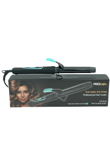 מכונת סלסול שיער PROHAIR 25 מ"מ עם טמפרטורה מתכווננת