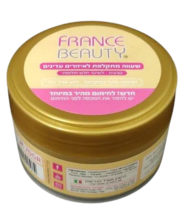 שעווה מתקלפת טבעית להסרת שיער עדין - 300 מ"ל