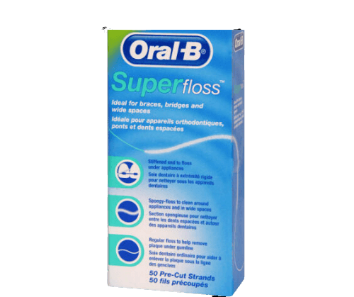 Oral-B Superfloss חוט דנטלי סופר פלוס 50 יחידות