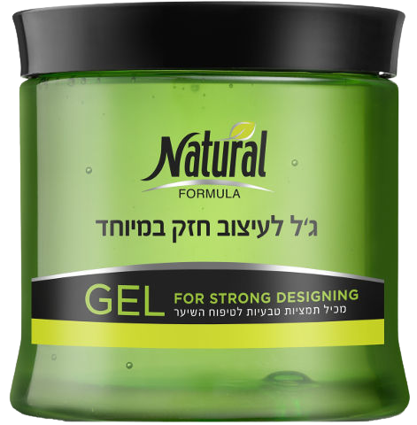 ג'ל לשיער חזק במיוחד - 200 מ"ל, כולל תמציות טבעיות