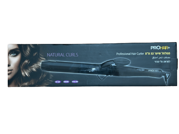 סלסל שיער PROHAIR 32 מ"מ עם טמפרטורה מתכווננת