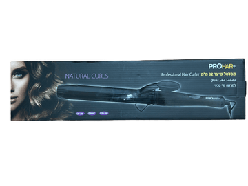 סלסל שיער PROHAIR 32 מ"מ עם טמפרטורה מתכווננת