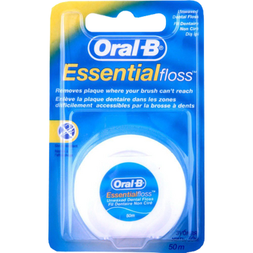 אורל בי חוט דנטלי ללא שעווה 50 מטר