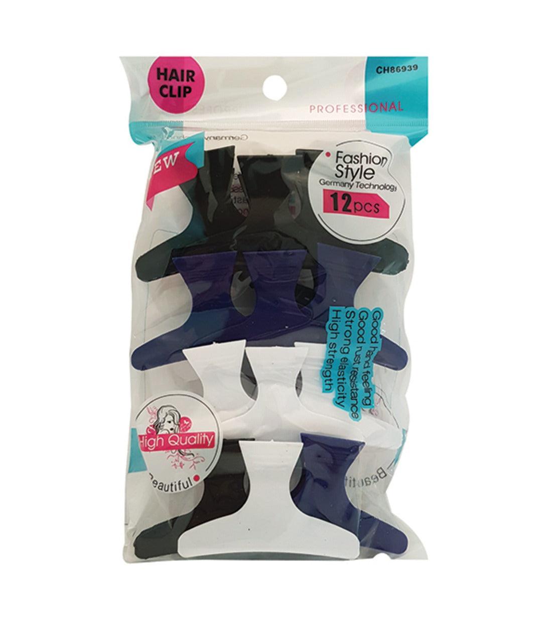 קליפסים לשיער מקצועיים 12 יחידות - גמישים, עמידים ואופנתיים | פאשן סטייל | Fashion Style.