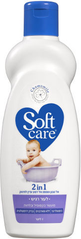 סופטקר 2 ב-1 אלסבון ושמפו אל דמע לתינוק עם קמומיל