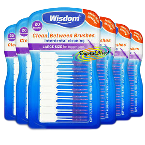 מברשות בין שיניים Wisdom גודל גדול - ניקוי יסודי