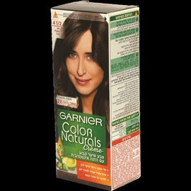 צבע שיער חום שוקולד גרנייה - 100% כיסוי, 150 מ"ל