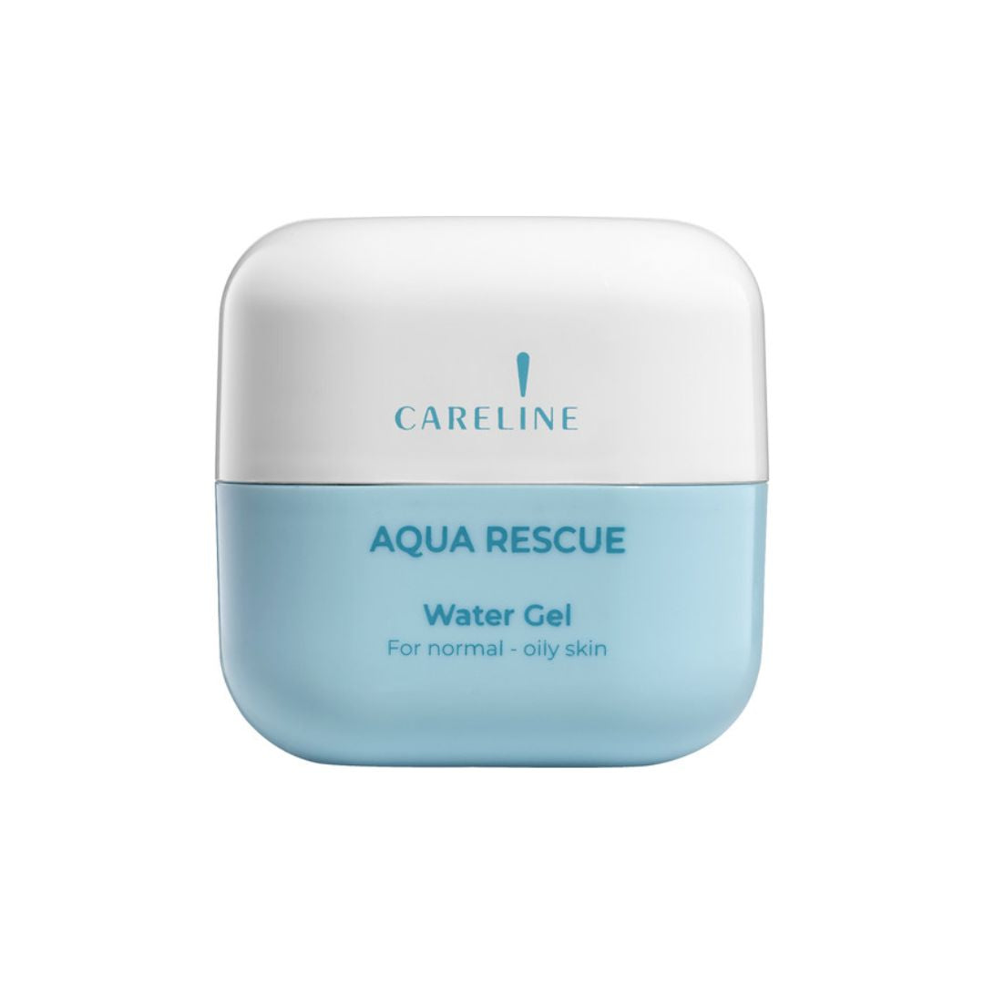 ג'ל לחות Careline Aqua Rescue Water Gel במרקם מים צלול ומרענן לספיגה מהירה 50 מ"ל