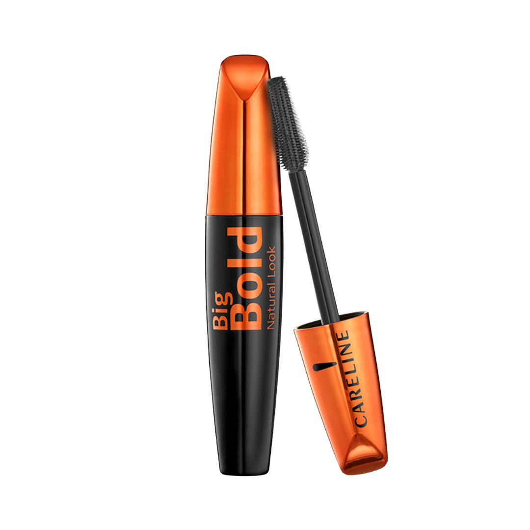 מסקרה Careline Big Bold למראה ריסים עבים, מלאים ודרמטיים בפיגמנט שחור אינטנסיבי