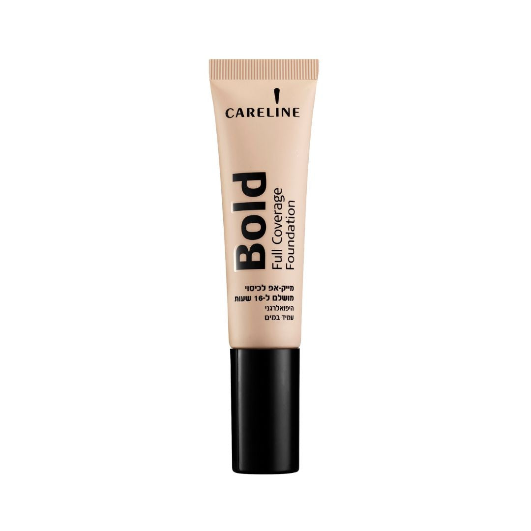 Careline | Bold Foundation - מייק-אפ עמיד לכיסוי אחיד וגימור טבעי