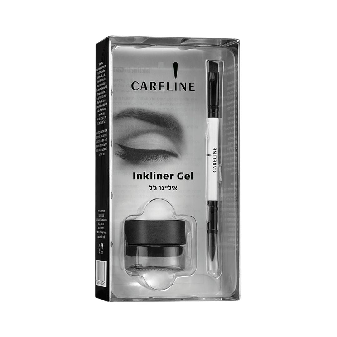 אייליינר ג'ל מקצועי Careline Inkliner Gel בגוון שחור עמוק למריחה נוחה ועמידות ממושכת