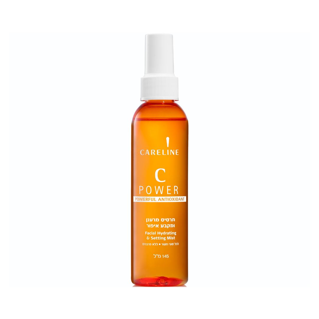 תרסיס פנים מרענן Careline Power C Facial Mist מועשר בוויטמין C לקיבוע איפור והארת העור