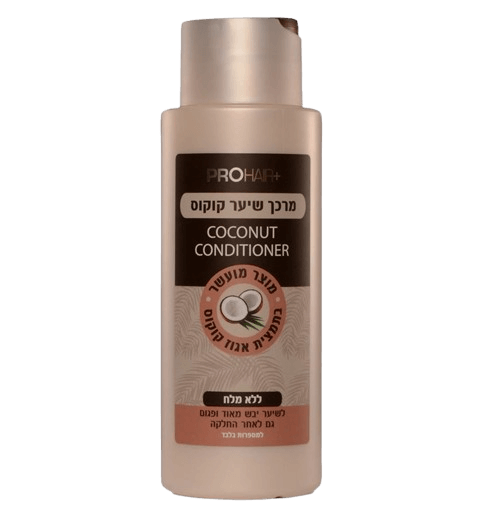 שמן קוקוס לשיער - שמפו ללא מלחים 400 מ"ל