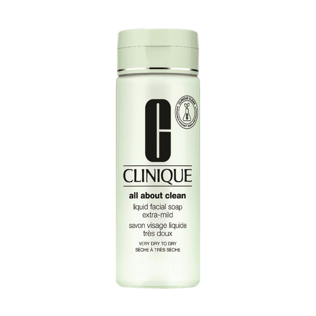 סבון פנים נוזלי קליניק לעור יבש עד יבש מאוד - Clinique All About Clean Liquid Facial Soap Extra Mild