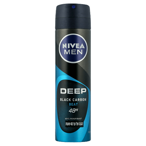 דיאודורנט אנטי-פרספירנט לגברים 48 שעות ניחוח פחם