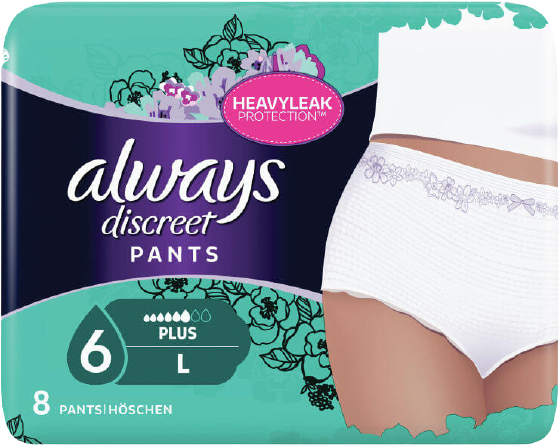 אלוויס תחתונים להגנה מבריחת שתן מידה L - 8 יחידות