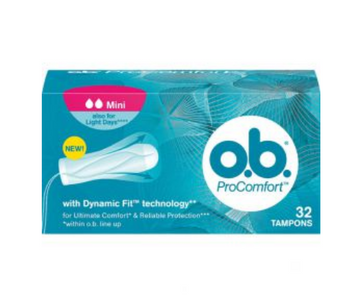 טמפונים o.b. ProComfort, ספיגה יעילה, 16 יחידות