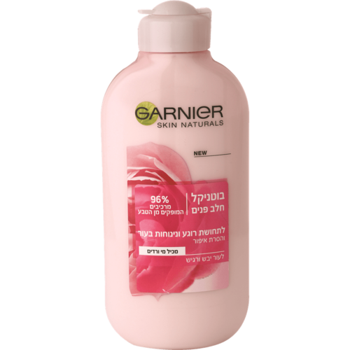 חלב פנים לניקוי עור עם מי ורדים - 200 מ"ל