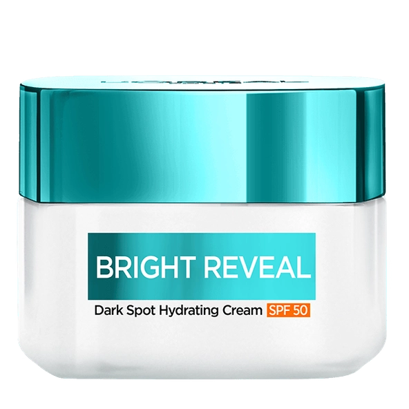 לוריאל פריז קרם לחות Bright Reveal SPF50 מועשר בניאצינאמיד לטיפול בכתמים כהים L'Oréal Paris Dark Spot Moisturizer
