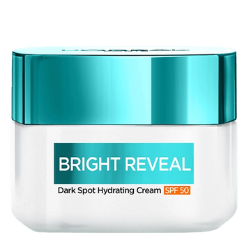 לוריאל פריז קרם לחות Bright Reveal SPF50 מועשר בניאצינאמיד לטיפול בכתמים כהים L'Oréal Paris Dark Spot Moisturizer