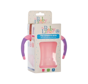 כוס שתייה אנטי קוליק עם ידיות - בייבי ליין