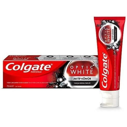 קולגייט אופטיק וייט משחת שיניים פחם 100 מ"ל | Colgate | קולגייט.