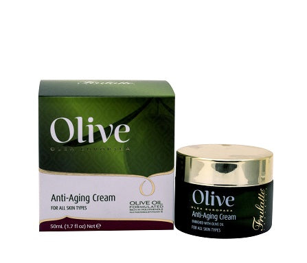 קרם פנים אנטי אייג'ינג עם שמן זית אורגני 50 מ"ל