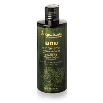 שמפו סרפד ועץ התה ARGANIA 300 מ"ל - נגד קשקשים