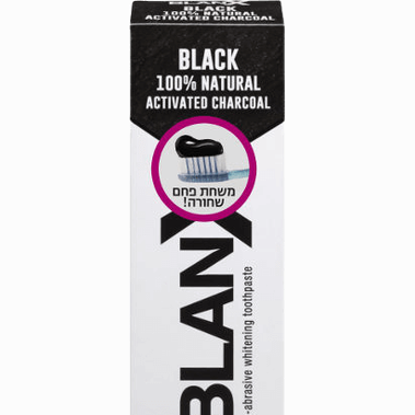 משחת שיניים פחם טבעית BLANX - 100% טבעי, 75 מ"ל | Blanx | בלאנקס.