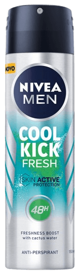 דאודורנט ספריי NIVEA MEN COOL KICK FRESH 150 מ"ל