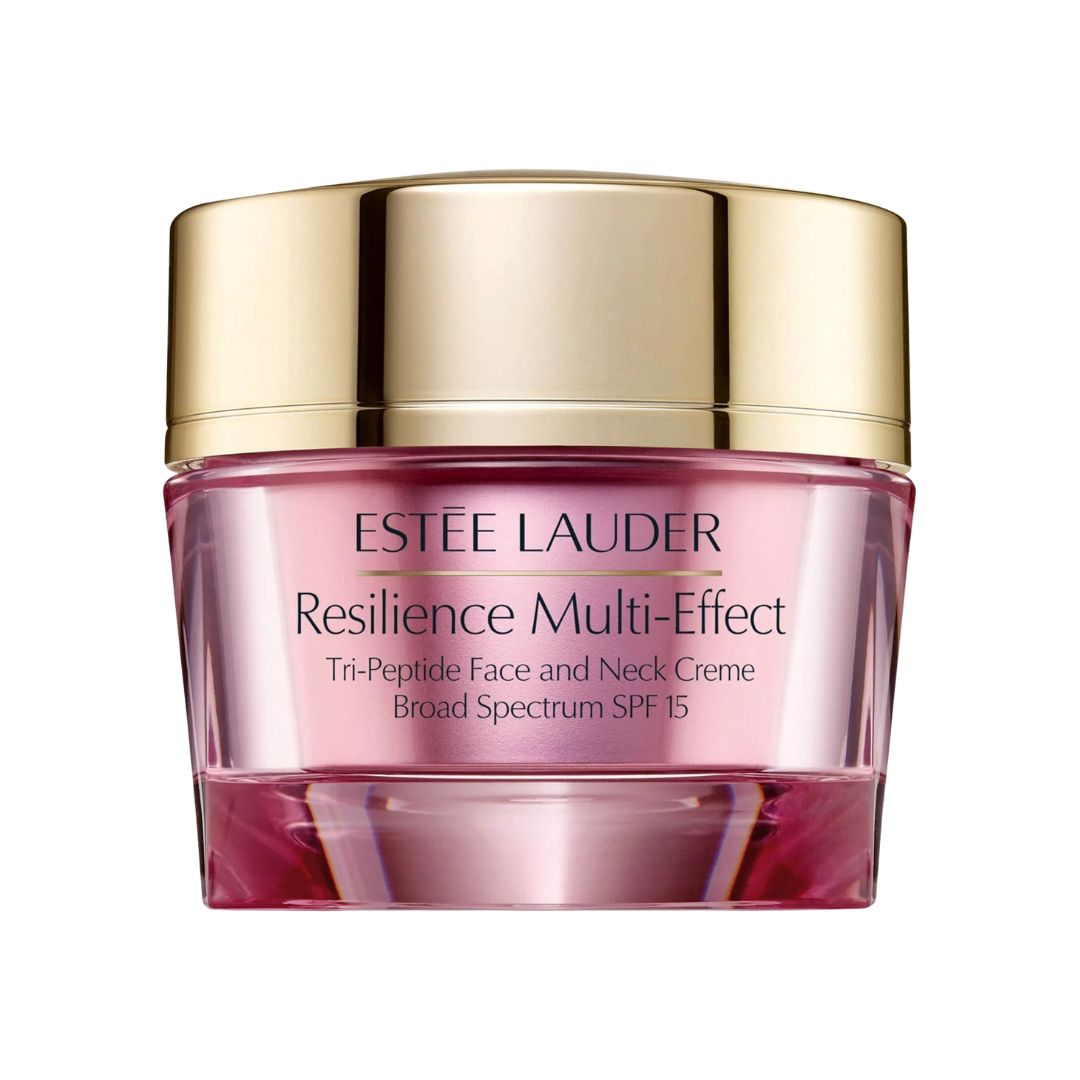 Estée Lauder Resilience Multi-Effect Tri-Peptide Face and Neck Creme SPF 15 - קרם לחות עשיר ומזין למיצוק, הרמה וצמצום קמטים (50 מ"ל)