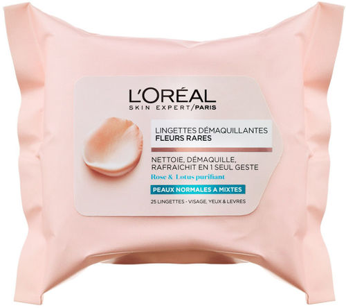 RARE FLOWERS מגבונים להסרת איפור לעור רגיל