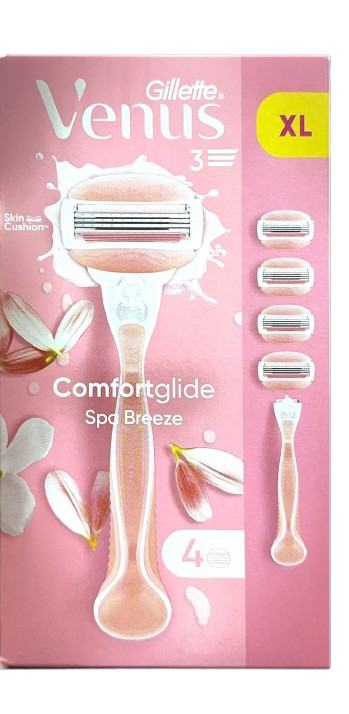 סכין גילוח לנשים ג'ילט ונוס עם ארבעה להבים