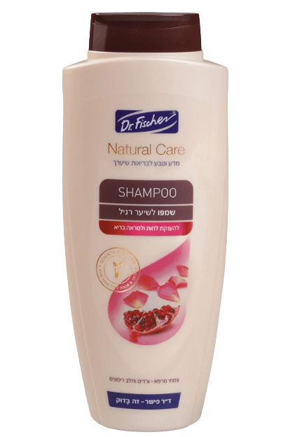 נטורל קר שמפו רגיל עם תמציות ורדים וחלב רימונים 400 מ"ל