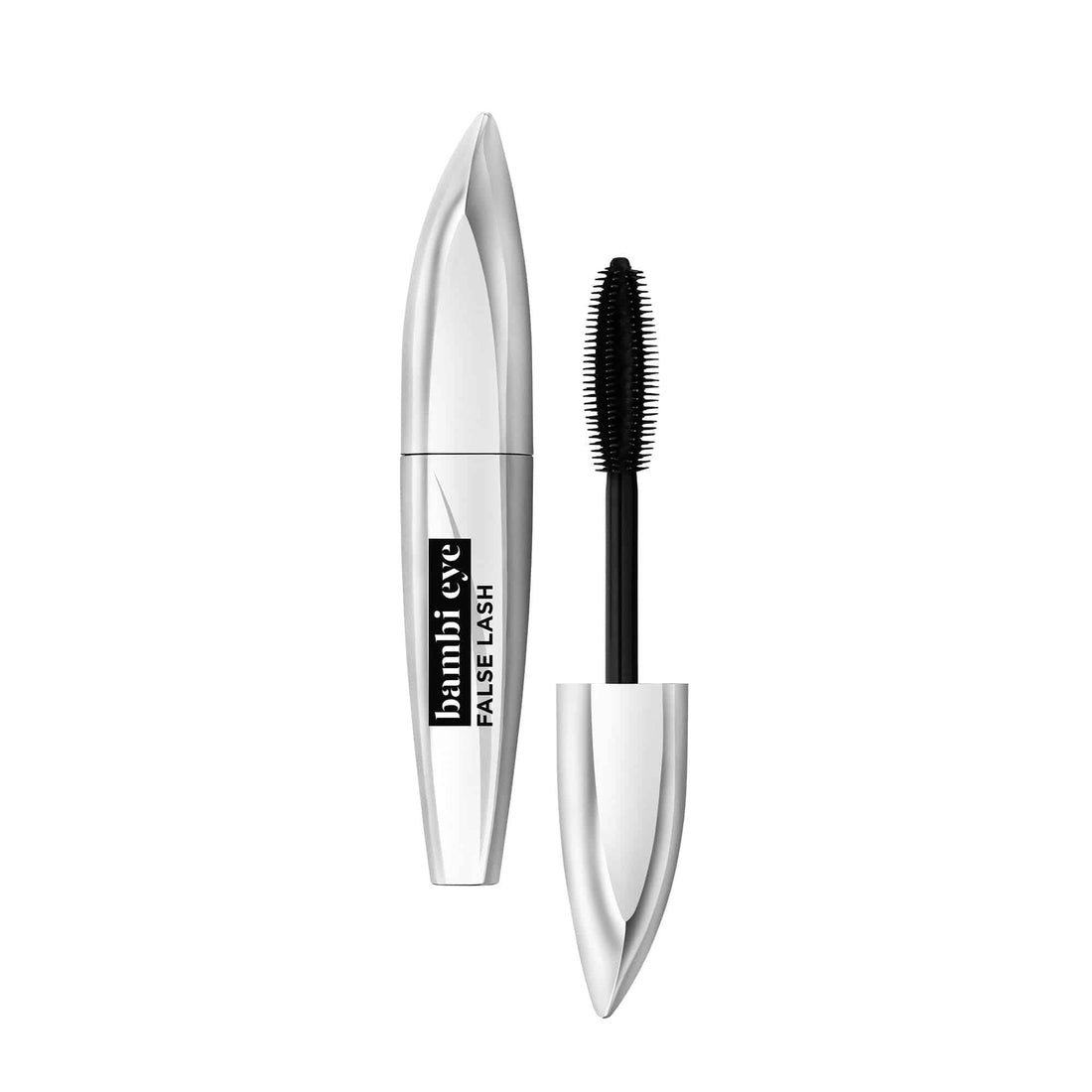 מסקרה לוריאל פריז False Lash Bambi Eye בגוון שחור למראה ריסים מלאים, מורמים ומעוגלים
