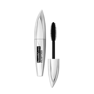מסקרה לוריאל פריז False Lash Bambi Eye בגוון שחור למראה ריסים מלאים, מורמים ומעוגלים