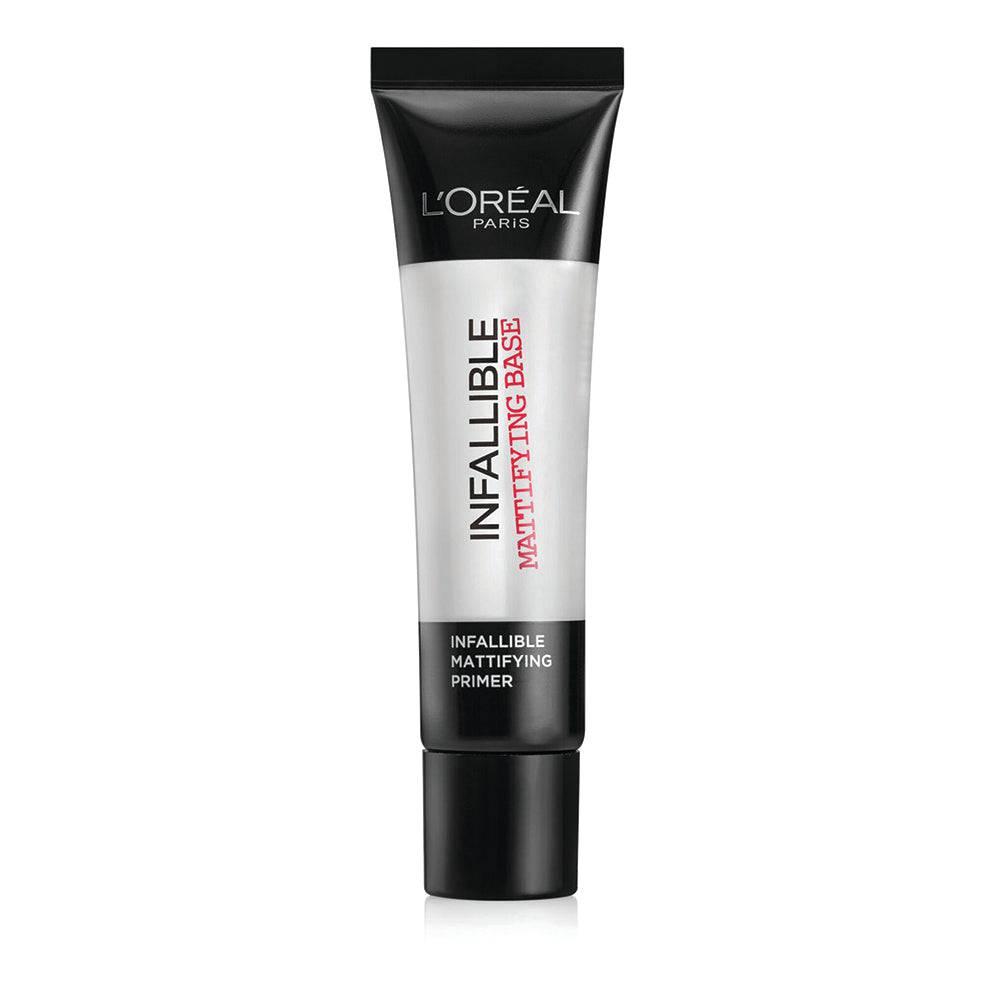 פריימר לוריאל פריז Infaillible Resurfacing Primer למראה עור חלק וקטיפתי בגימור מאט לפני המייקאפ