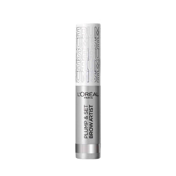 מסקרה ג'ל לגבות לוריאל פריז Plump & Set Brow Artist עם סיבים למילוי ועיבוי הגבה בנפח 4.9 מ"ל