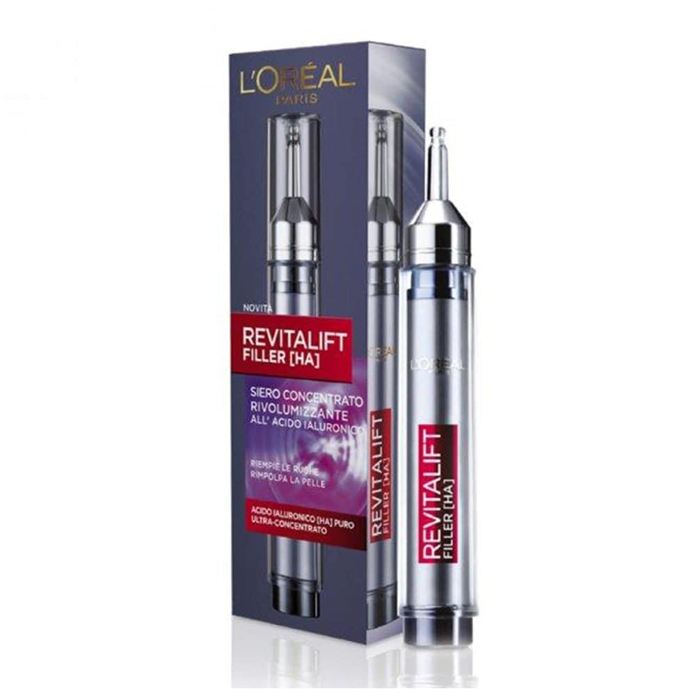 סרום לוריאל פריז Revitalift Filler עם אפליקטור מזרק חדשני וחומצה היאלורונית להשבת נפח ומילוי קמטים