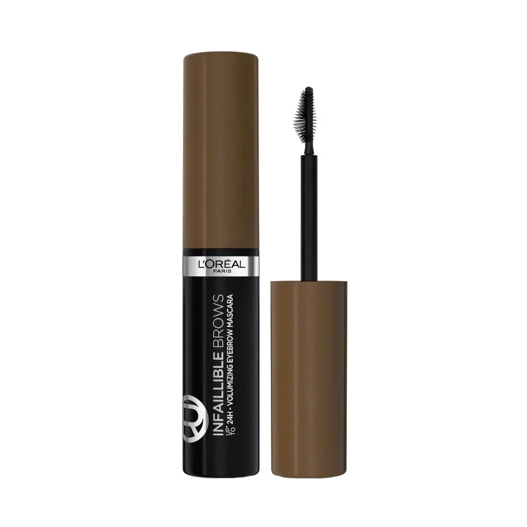 מסקרה לגבות לוריאל פריז Brow Artist Plumper למתן נפח, מילוי וקיבוע הגבות עם מברשת דיוק