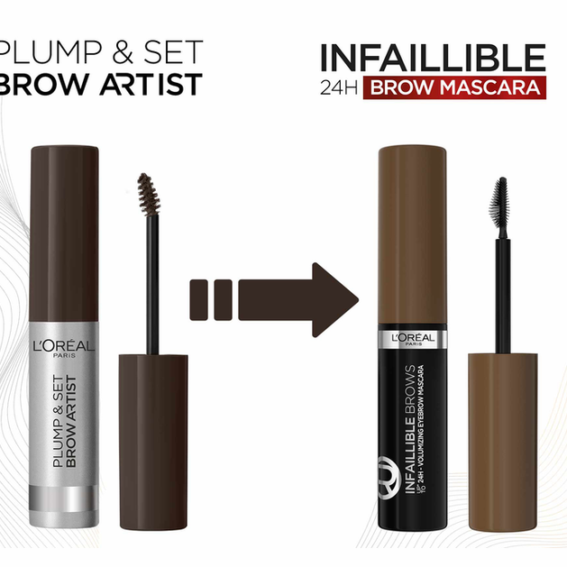 L'Oréal Paris Brow Artist Plumper | מסקרה לגבות למילוי, נפח וקיבוע