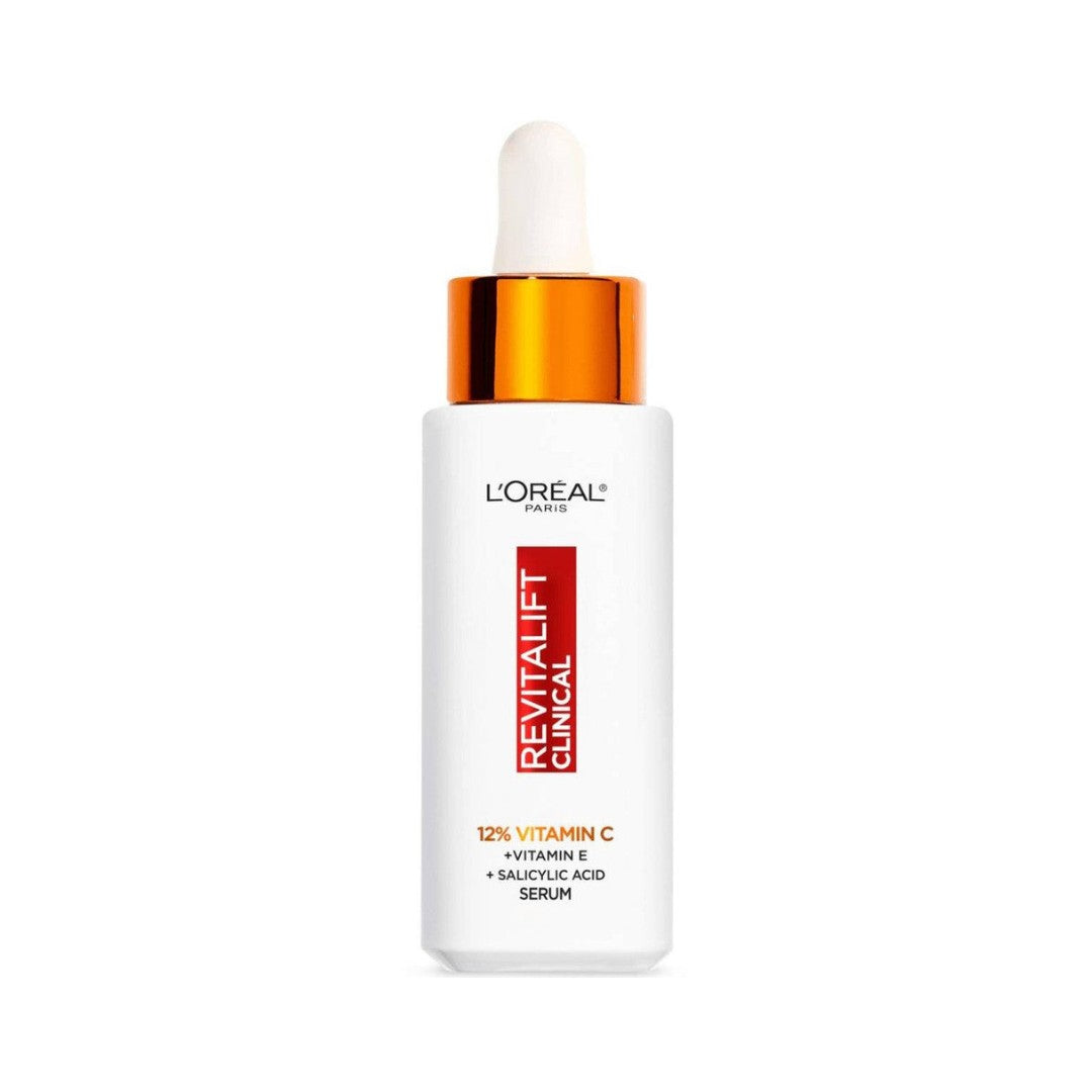 סרום לוריאל פריז Revitalift Clinical עם 12% ויטמין C טהור, ויטמין E וחומצה סליצילית למראה עור זוהר וצעיר